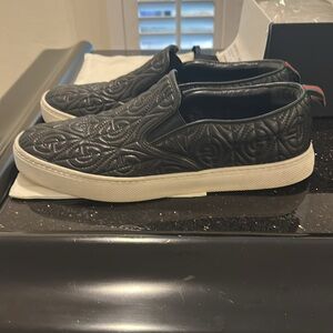 GUCCI Dublin Texture Sewed Slip-On Sneakers 13 Mens